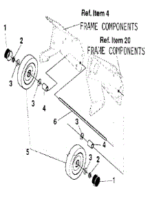 Wheel parts for Craftsman Gas Snowblower 536884431 from AppliancePartsPros.com