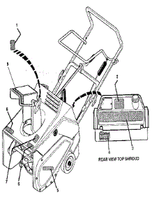 Decals parts for Craftsman Gas Snowblower 536884431 from AppliancePartsPros.com