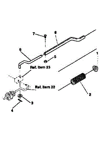 Chute Control Rod Repair Parts parts for Craftsman Snow Blower 536884432 from AppliancePartsPros.com