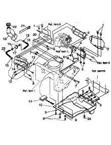 Frame Components Repair Parts parts for Craftsman Snow Blower 536884432 from AppliancePartsPros.com