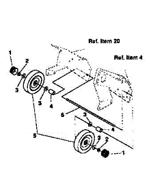 Wheel Repair Parts parts for Craftsman Snow Blower 536884432 from AppliancePartsPros.com