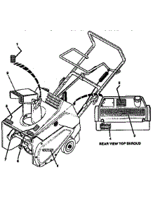 Decals parts for Craftsman Snow Blower 536884432 from AppliancePartsPros.com