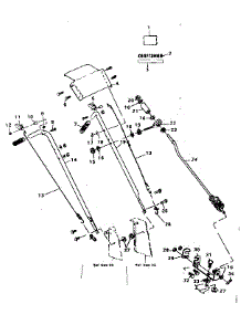 Handle Assembly parts for Craftsman Snow Blower 536884500 from AppliancePartsPros.com