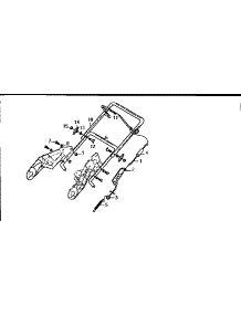 Handle Assembly parts for Craftsman Snow Blower 536884560 from AppliancePartsPros.com