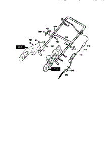 Handle Assembly parts for Craftsman Snow Blower 536884562 from AppliancePartsPros.com
