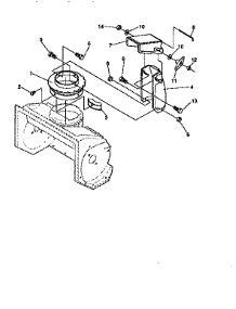 Discharge Chute parts for Craftsman Snow Blower 536884570 from AppliancePartsPros.com