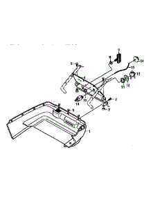 Frame Assembly parts for Craftsman Electric Snowblower 536884580 from AppliancePartsPros.com