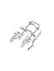 Handle Assembly parts for Craftsman Electric Snowblower 536884580 from AppliancePartsPros.com