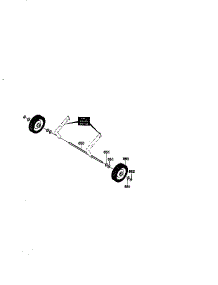 Wheel Assembly parts for Craftsman Electric Snowblower 536884582 from AppliancePartsPros.com