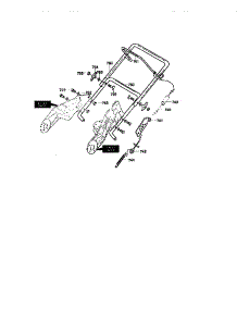 Handle Assembly parts for Craftsman Electric Snowblower 536884582 from AppliancePartsPros.com