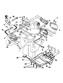 Frame Componets parts for Craftsman Gas Snowblower 536884670 from AppliancePartsPros.com