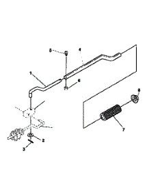 Chute Control Rod parts for Craftsman Gas Snowblower 536884670 from AppliancePartsPros.com