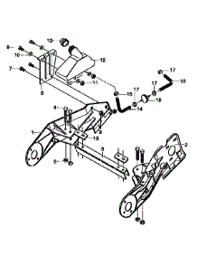 Frame Components parts for Craftsman Snow Blower 536884680 from AppliancePartsPros.com