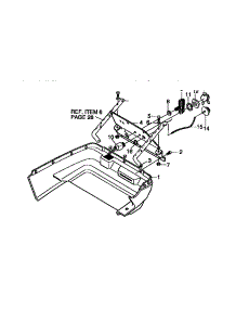 Frame Components parts for Craftsman Snow Blower 536884680 from AppliancePartsPros.com