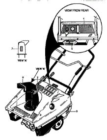 Decals parts for Craftsman Snow Blower 536884680 from AppliancePartsPros.com