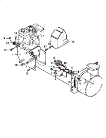 Frame Components parts for Craftsman Gas Snowblower 536884780 from AppliancePartsPros.com