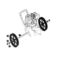 Wheels parts for Craftsman Gas Snowblower 536884780 from AppliancePartsPros.com