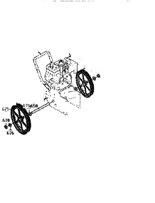 Wheels Assembly parts for Craftsman Gas Snowblower 536884781 from AppliancePartsPros.com