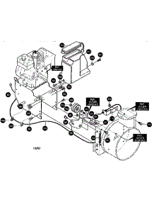 Frame Components parts for Craftsman Gas Snowblower 536884790 from AppliancePartsPros.com