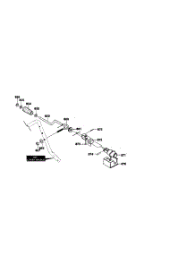 Chute Control Rod Assembly parts for Craftsman Gas Snowblower 536884791 from AppliancePartsPros.com