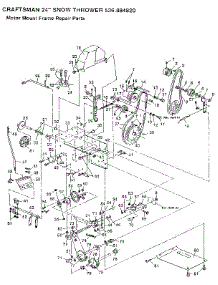 Motor Mount Frame parts for Craftsman Gas Snowblower 536884820 from AppliancePartsPros.com