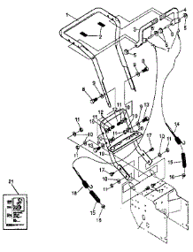 Handle Assembly parts for Craftsman Gas Snowblower 536884821 from AppliancePartsPros.com
