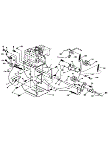 Frame Components parts for Craftsman Gas Snowblower 536884821 from AppliancePartsPros.com