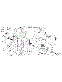 Frame Components parts for Craftsman Gas Snowblower 536884822 from AppliancePartsPros.com