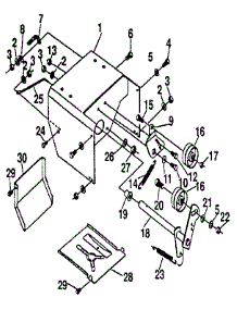 Frame parts for Craftsman Gas Snowblower 536885030 from AppliancePartsPros.com