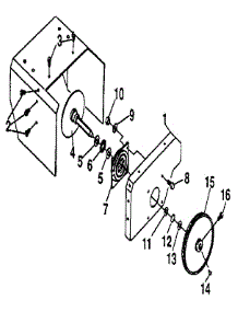 Drive Component parts for Craftsman Gas Snowblower 536885030 from AppliancePartsPros.com