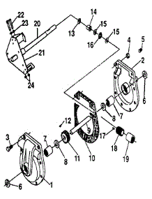 Gear Case Assembly parts for Craftsman Gas Snowblower 536885030 from AppliancePartsPros.com