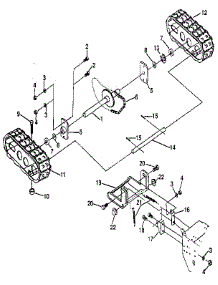 Track Assembly parts for Craftsman Gas Snowblower 536885030 from AppliancePartsPros.com