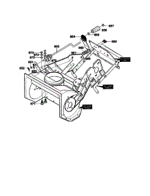 Chute Rod Assembly parts for Craftsman Gas Snowblower 536885150 from AppliancePartsPros.com