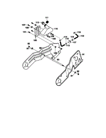 Frame Components parts for Craftsman Gas Snowblower 536885190 from AppliancePartsPros.com