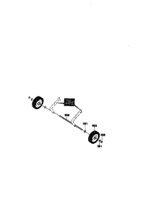 Wheel Assembly parts for Craftsman Gas Snowblower 536885210 from AppliancePartsPros.com