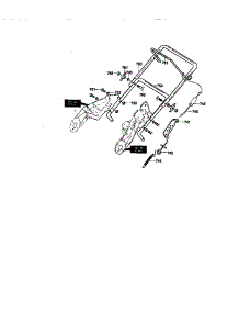 Handle Assembly parts for Craftsman Gas Snowblower 536885210 from AppliancePartsPros.com
