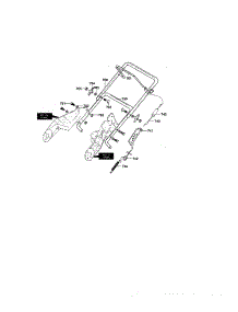 Handle Assembly parts for Craftsman Gas Snowblower 536885211 from AppliancePartsPros.com