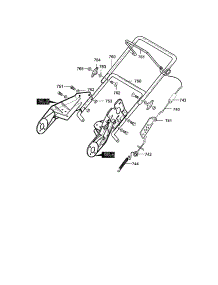 Handle Assembly parts for Craftsman Gas Snowblower 536885212 from AppliancePartsPros.com