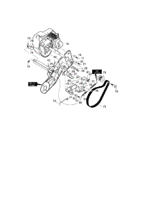 Engine Drive Assembly parts for Craftsman Gas Snowblower 536885214 from AppliancePartsPros.com