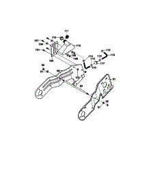Frame Components parts for Craftsman Gas Snowblower 536885230 from AppliancePartsPros.com