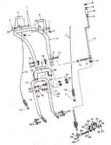 Handle Assembly parts for Craftsman Gas Snowblower 536885400 from AppliancePartsPros.com