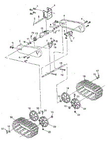 Track Assembly parts for Craftsman Gas Snowblower 536885410 from AppliancePartsPros.com