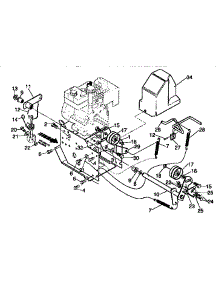 Frame Components parts for Craftsman Gas Snowblower 536885470 from AppliancePartsPros.com