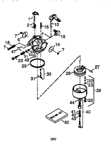 Carburetor 632107A (71 / 143) parts for Craftsman Gas Snowblower 536885470 from AppliancePartsPros.com
