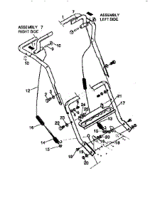 Handle Assembly parts for Craftsman Gas Snowblower 536885471 from AppliancePartsPros.com