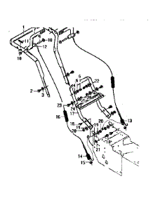 Handle Assembly parts for Craftsman Gas Snowblower 536885472 from AppliancePartsPros.com