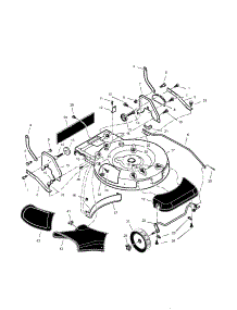 Fixed Wheel Assembly parts for Craftsman Gas Walk-Behind Mower 536885601 from AppliancePartsPros.com