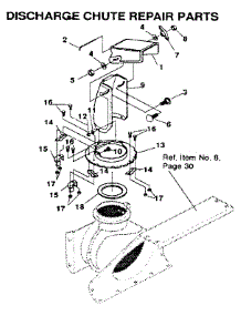 Discharge Chute parts for Craftsman Gas Snowblower 536885920 from AppliancePartsPros.com