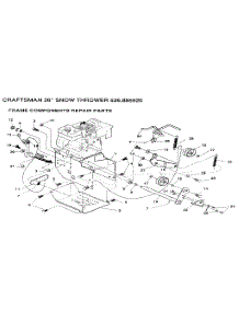Frame Components parts for Craftsman Gas Snowblower 536885920 from AppliancePartsPros.com
