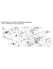 Drive Components parts for Craftsman Gas Snowblower 536885920 from AppliancePartsPros.com